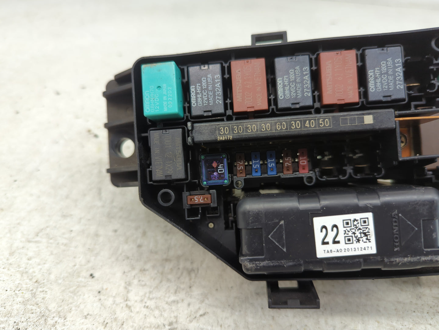 2008-2012 Honda Accord Fusebox Fuse Box Panel Relay Module Fits Fits 2008 2009 2010 2011 2012 OEM Used Auto Parts - Oemuseda