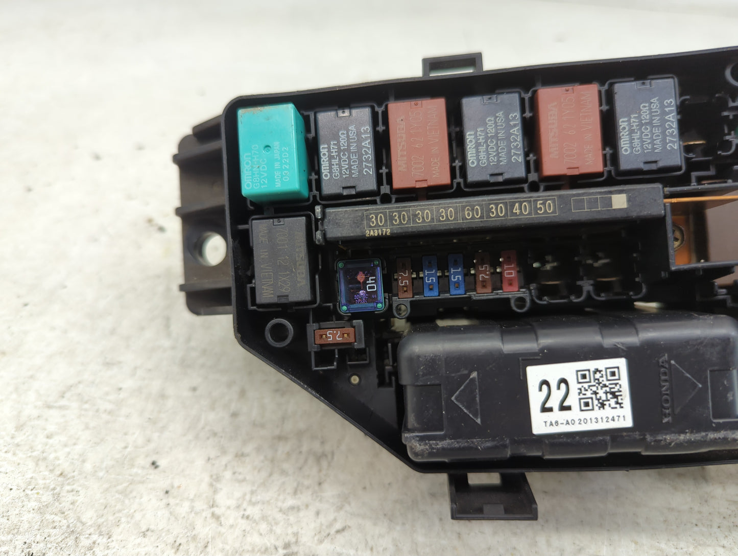 2008-2012 Honda Accord Fusebox Fuse Box Panel Relay Module Fits Fits 2008 2009 2010 2011 2012 OEM Used Auto Parts - Oemuseda