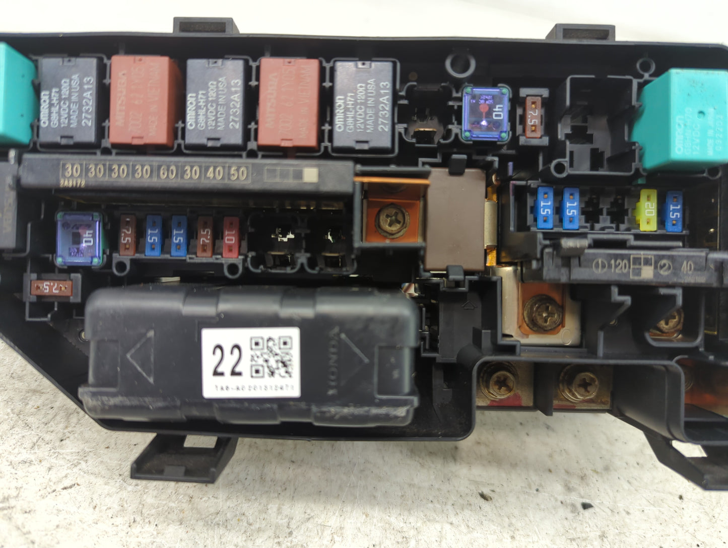 2008-2012 Honda Accord Fusebox Fuse Box Panel Relay Module Fits Fits 2008 2009 2010 2011 2012 OEM Used Auto Parts - Oemuseda
