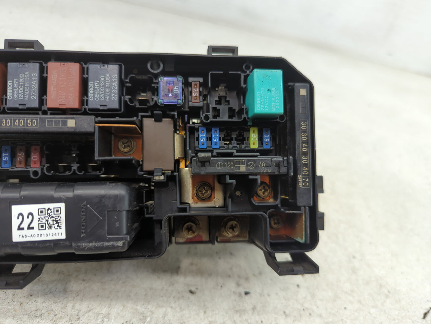 2008-2012 Honda Accord Fusebox Fuse Box Panel Relay Module Fits Fits 2008 2009 2010 2011 2012 OEM Used Auto Parts - Oemuseda