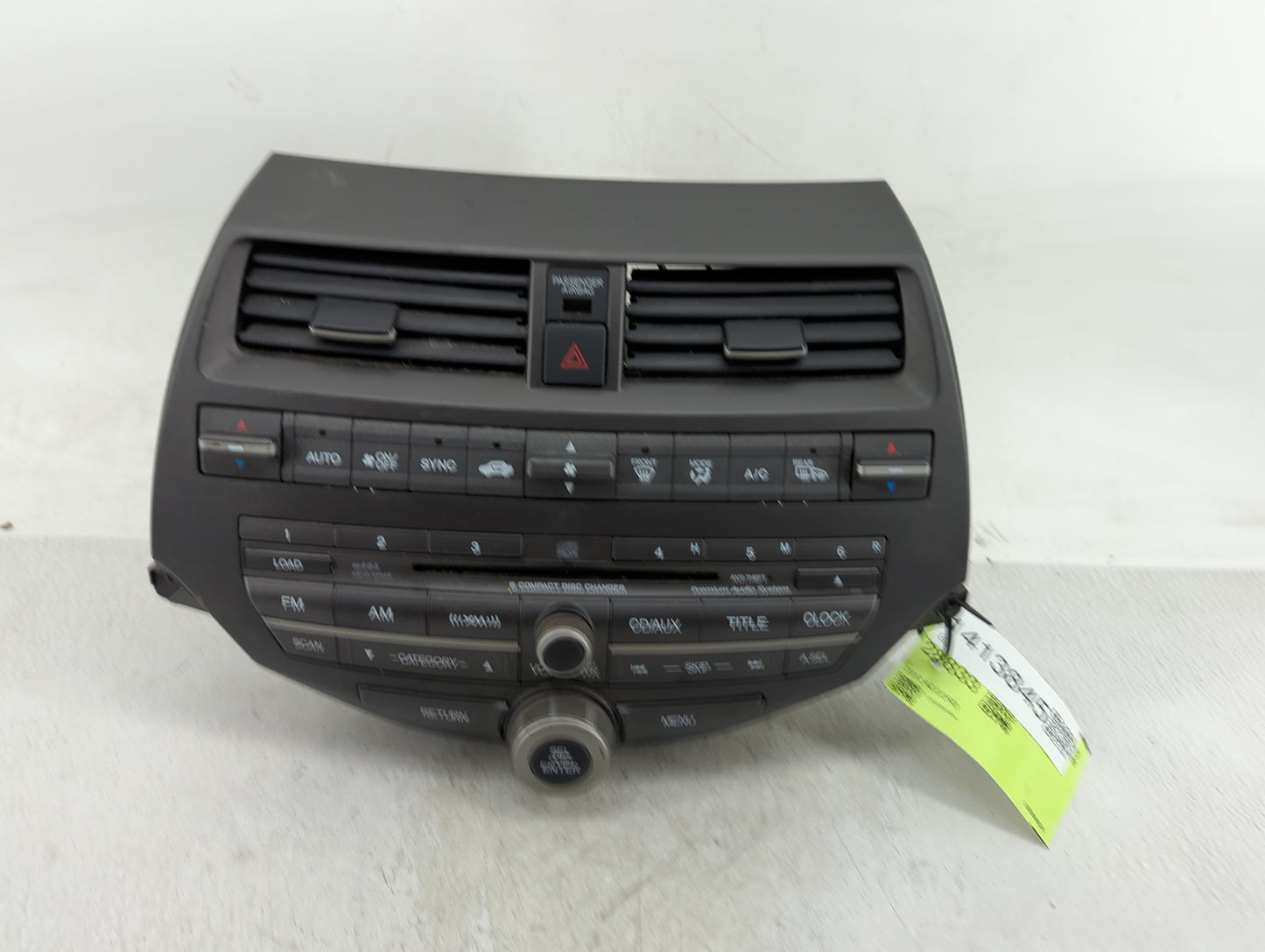 2011-2012 Honda Accord Radio AM FM Cd Player Receiver Replacement Fits Fits 2011 2012 OEM Used Auto Parts - Oemusedautoparts