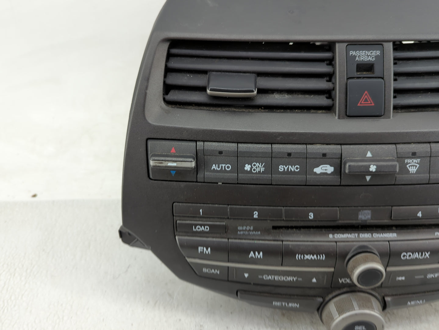 2011-2012 Honda Accord Radio AM FM Cd Player Receiver Replacement Fits Fits 2011 2012 OEM Used Auto Parts - Oemusedautoparts