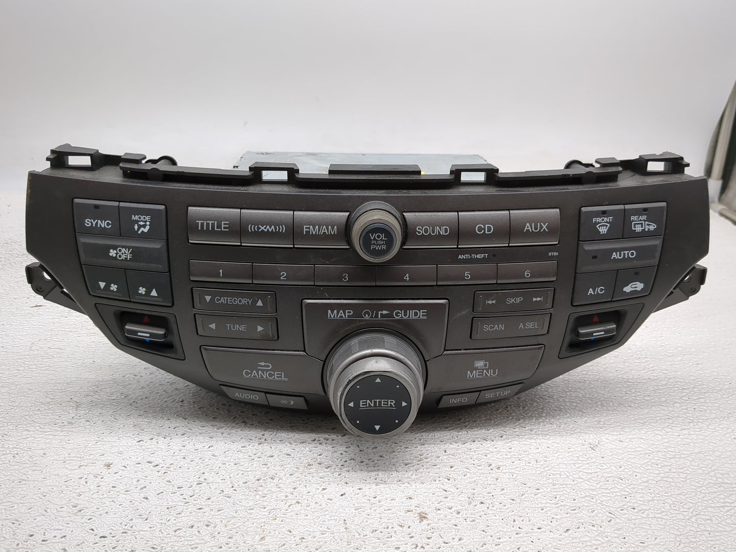 2011-2012 Honda Accord Radio AM FM Cd Player Receiver Replacement P/N:39100-TA0-A921-M1 Fits Fits 2011 2012 OEM Used Auto Pa