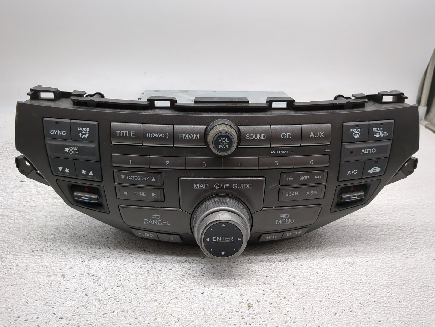 2011-2012 Honda Accord Radio AM FM Cd Player Receiver Replacement P/N:39100-TA0-A921-M1 Fits Fits 2011 2012 OEM Used Auto Pa