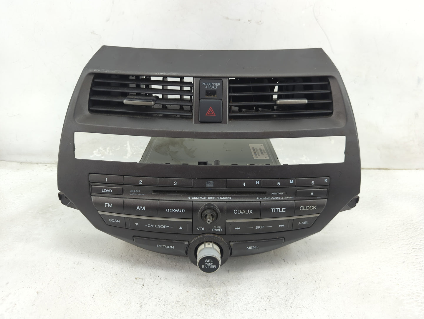 2011-2012 Honda Accord Radio AM FM Cd Player Receiver Replacement P/N:77260TA5A600 PCF001744512 Fits Fits 2011 2012 OEM Used
