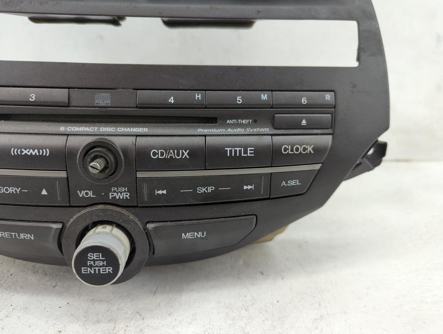 2011-2012 Honda Accord Radio AM FM Cd Player Receiver Replacement P/N:77260TA5A600 PCF001744512 Fits Fits 2011 2012 OEM Used