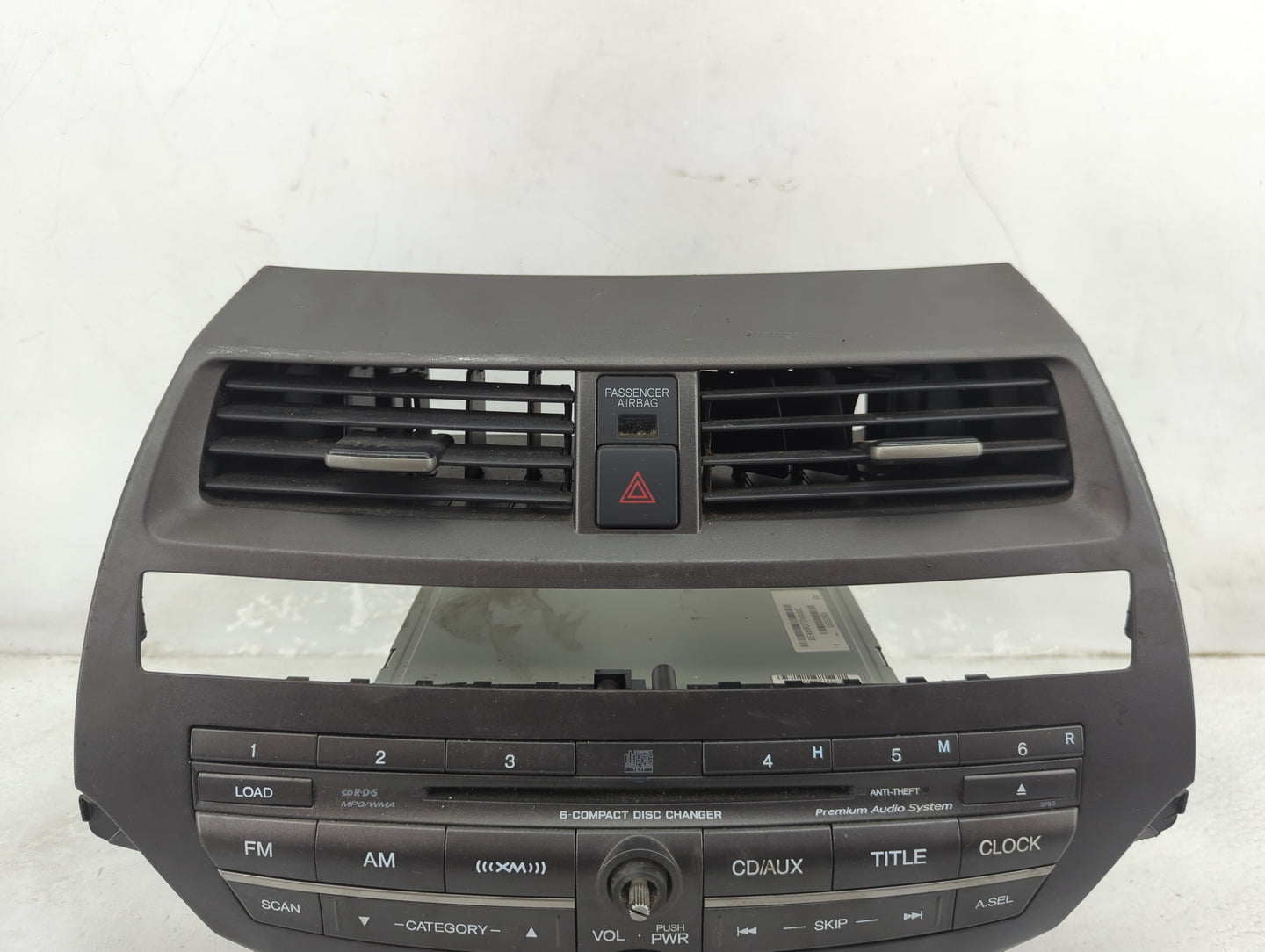 2011-2012 Honda Accord Radio AM FM Cd Player Receiver Replacement P/N:77260TA5A600 PCF001744512 Fits Fits 2011 2012 OEM Used