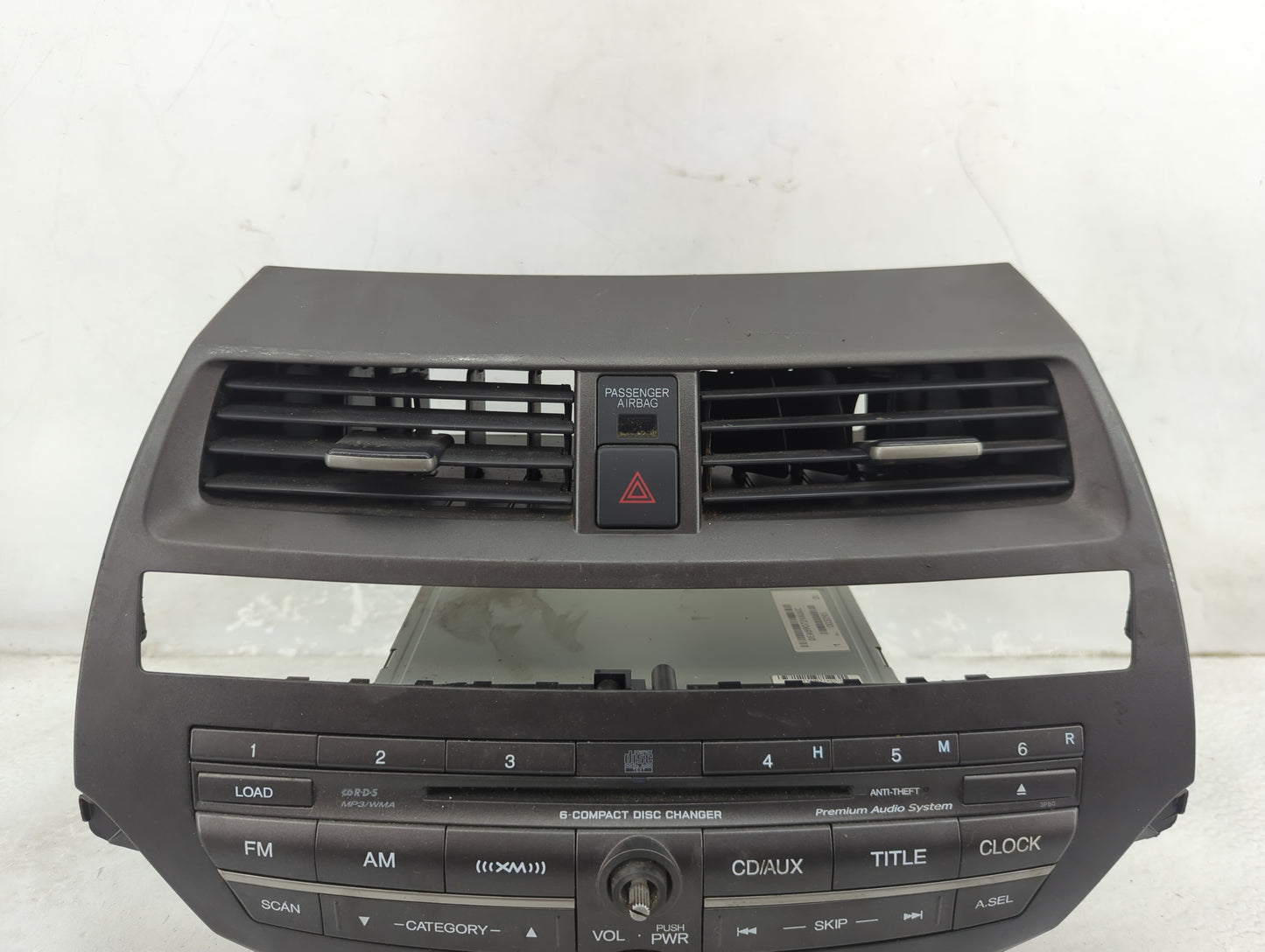 2011-2012 Honda Accord Radio AM FM Cd Player Receiver Replacement P/N:77260TA5A600 PCF001744512 Fits Fits 2011 2012 OEM Used