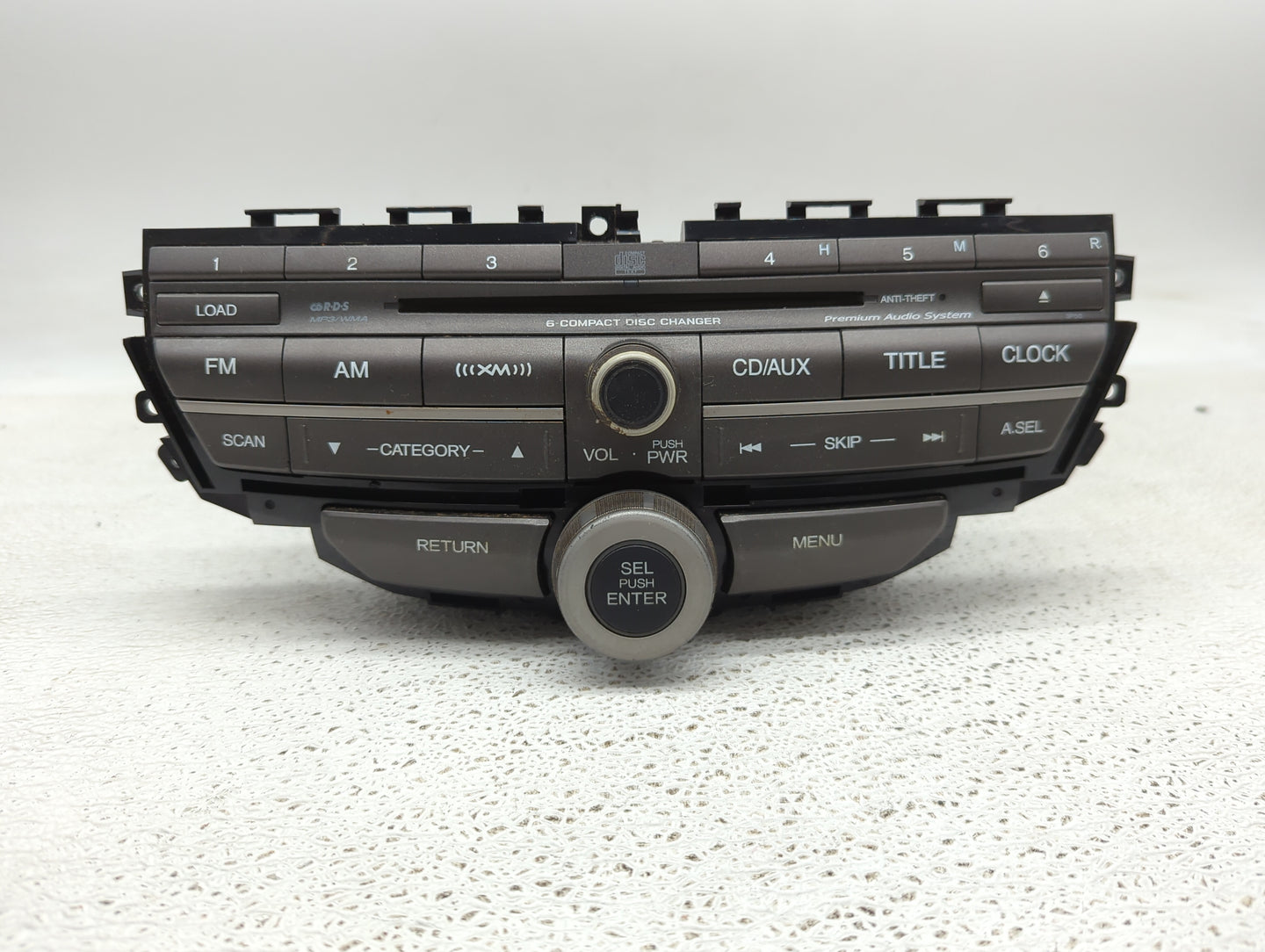 2011-2012 Honda Accord Radio AM FM Cd Player Receiver Replacement P/N:39100-TA0-L421-M1 Fits Fits 2011 2012 OEM Used Auto Pa