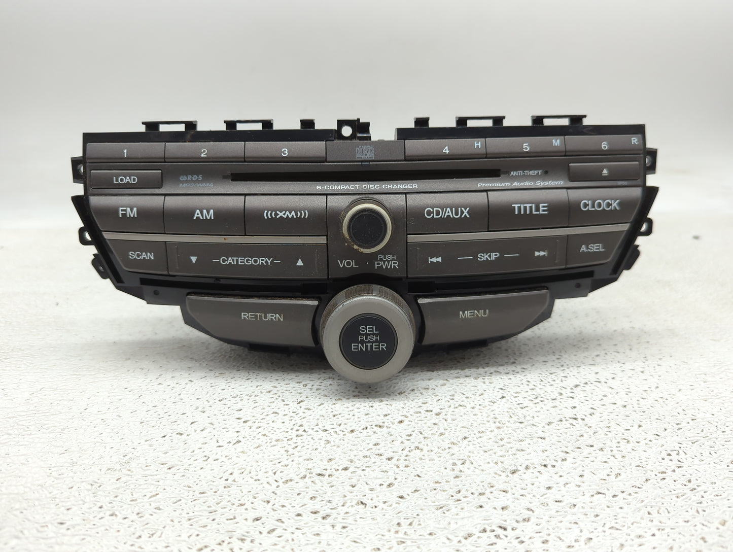 2011-2012 Honda Accord Radio AM FM Cd Player Receiver Replacement P/N:39100-TA0-L421-M1 Fits Fits 2011 2012 OEM Used Auto Pa