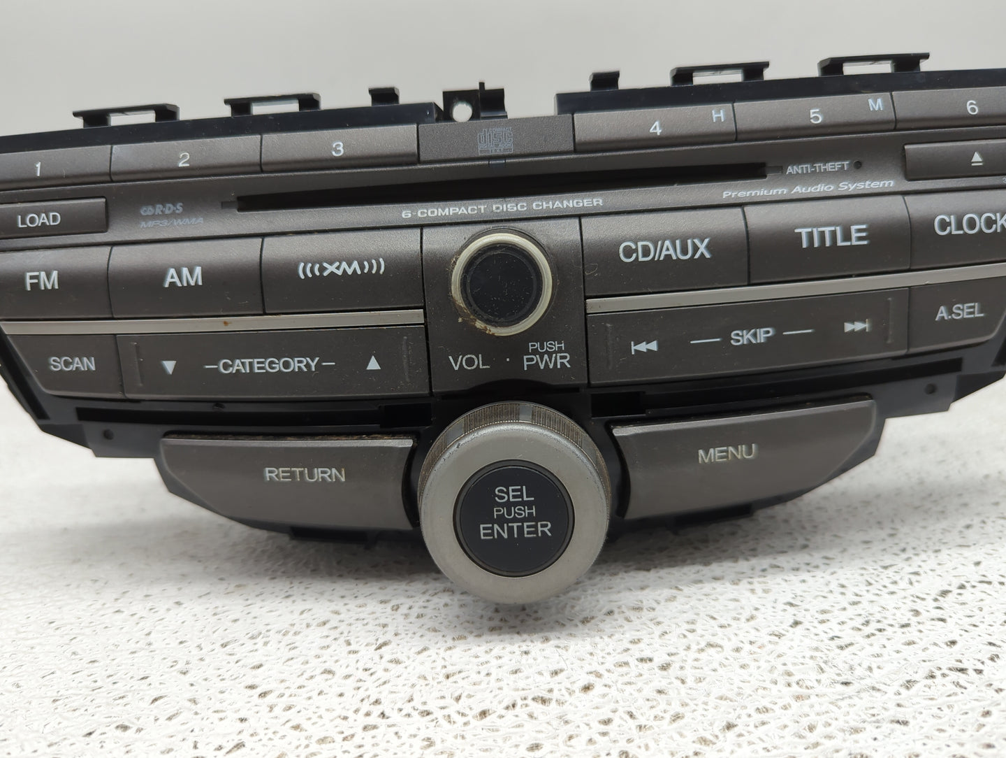 2011-2012 Honda Accord Radio AM FM Cd Player Receiver Replacement P/N:39100-TA0-L421-M1 Fits Fits 2011 2012 OEM Used Auto Pa