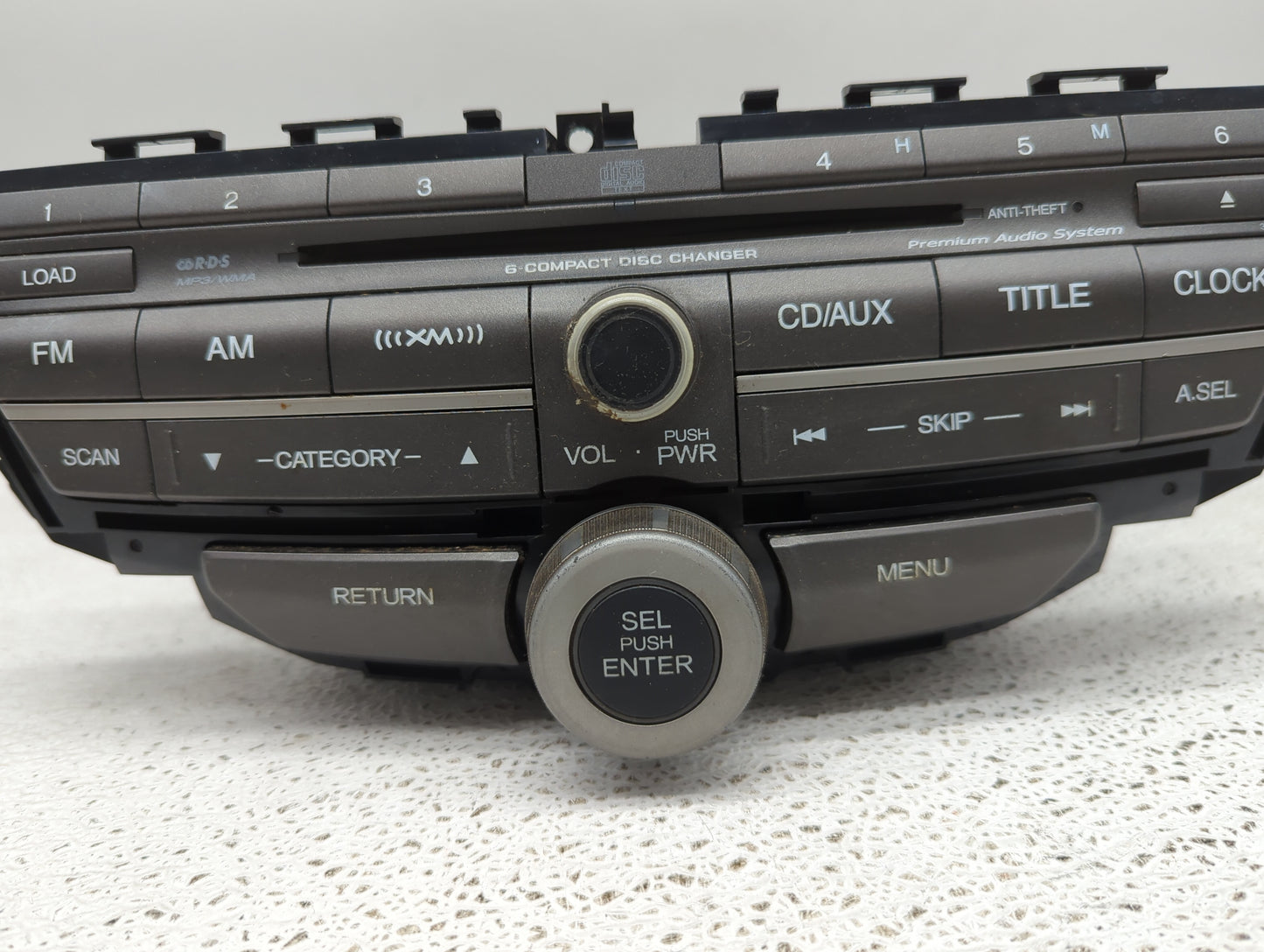 2011-2012 Honda Accord Radio AM FM Cd Player Receiver Replacement P/N:39100-TA0-L421-M1 Fits Fits 2011 2012 OEM Used Auto Pa
