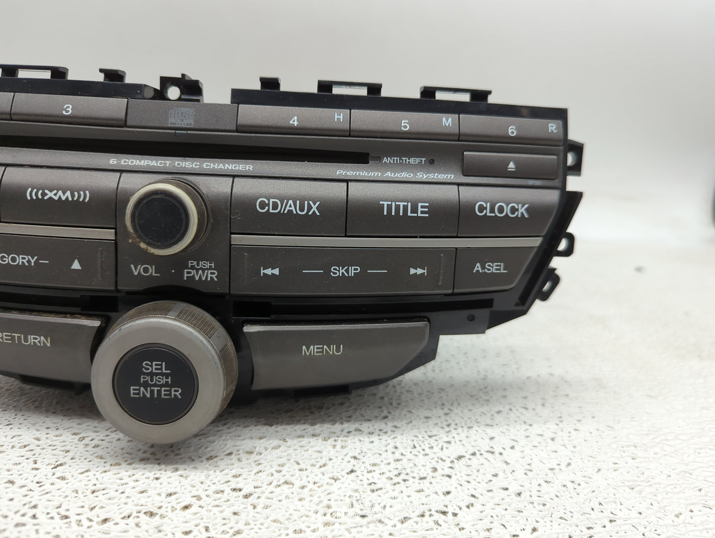 2011-2012 Honda Accord Radio AM FM Cd Player Receiver Replacement P/N:39100-TA0-L421-M1 Fits Fits 2011 2012 OEM Used Auto Pa