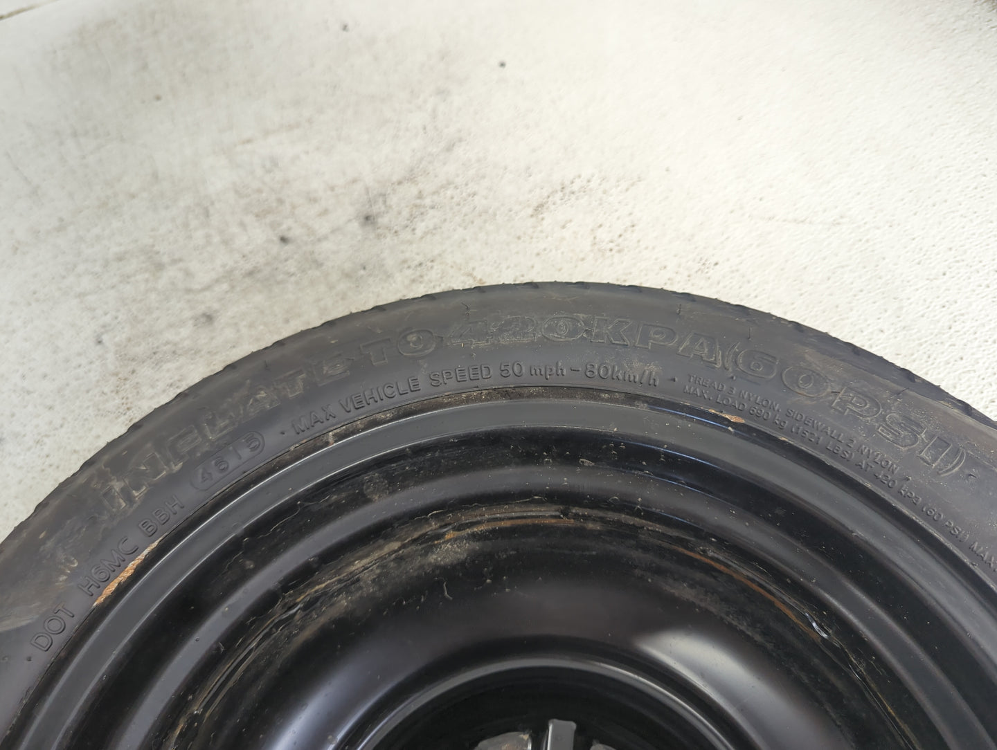2012 Honda Accord Spare Donut Tire Wheel Rim Oem 1462328 - Oemusedautoparts1.com