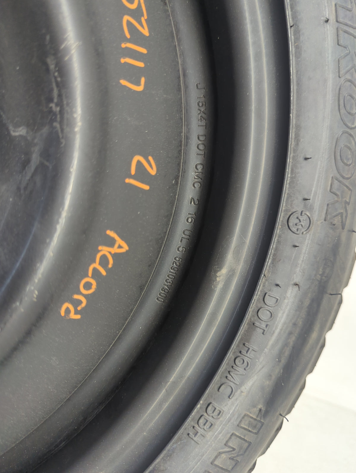 2012 Honda Accord Spare Donut Tire Wheel Rim Oem 1462328 - Oemusedautoparts1.com