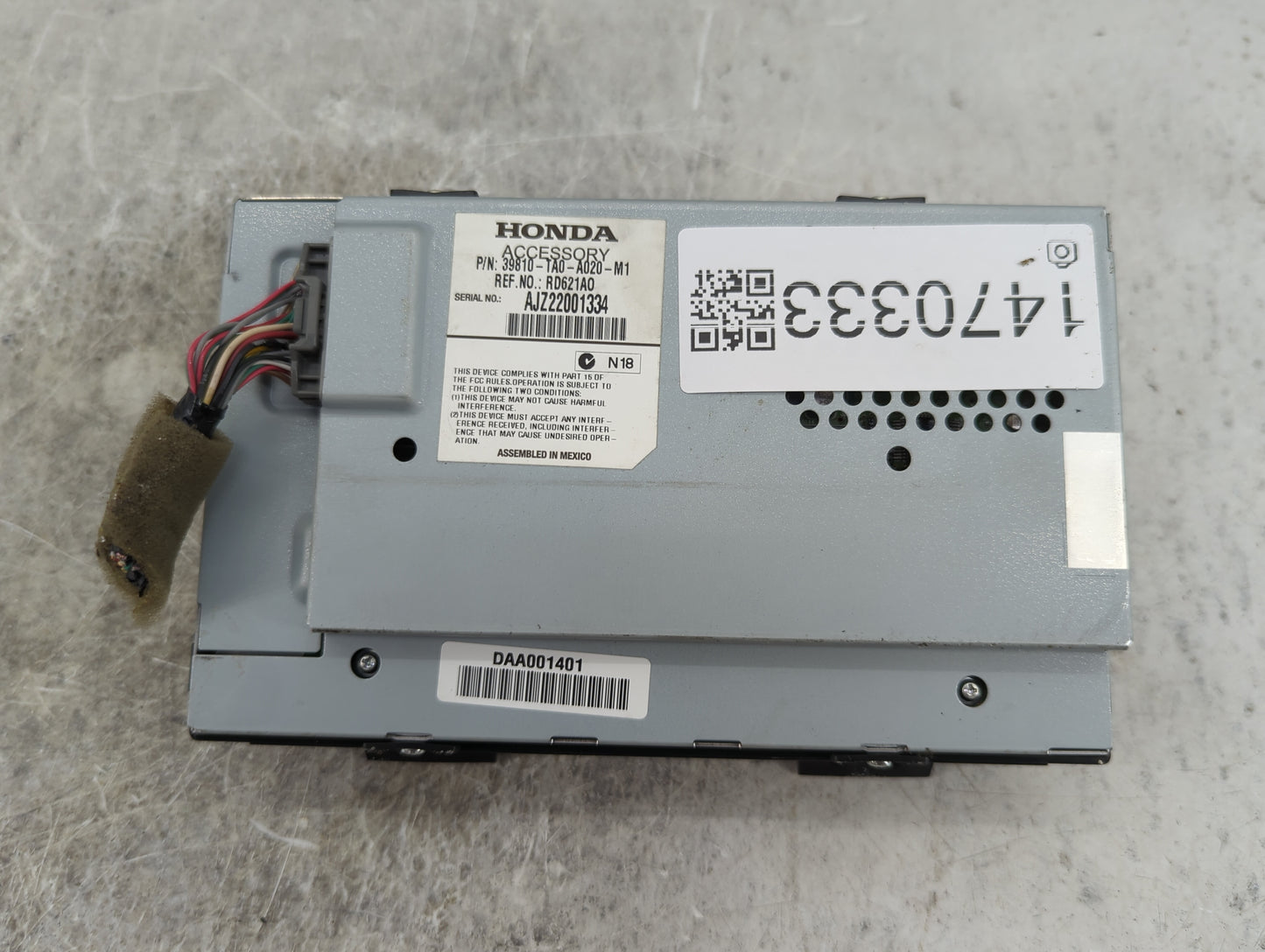 2011-2012 Honda Accord Information Display Screen 1470333 - Oemusedautoparts1.com