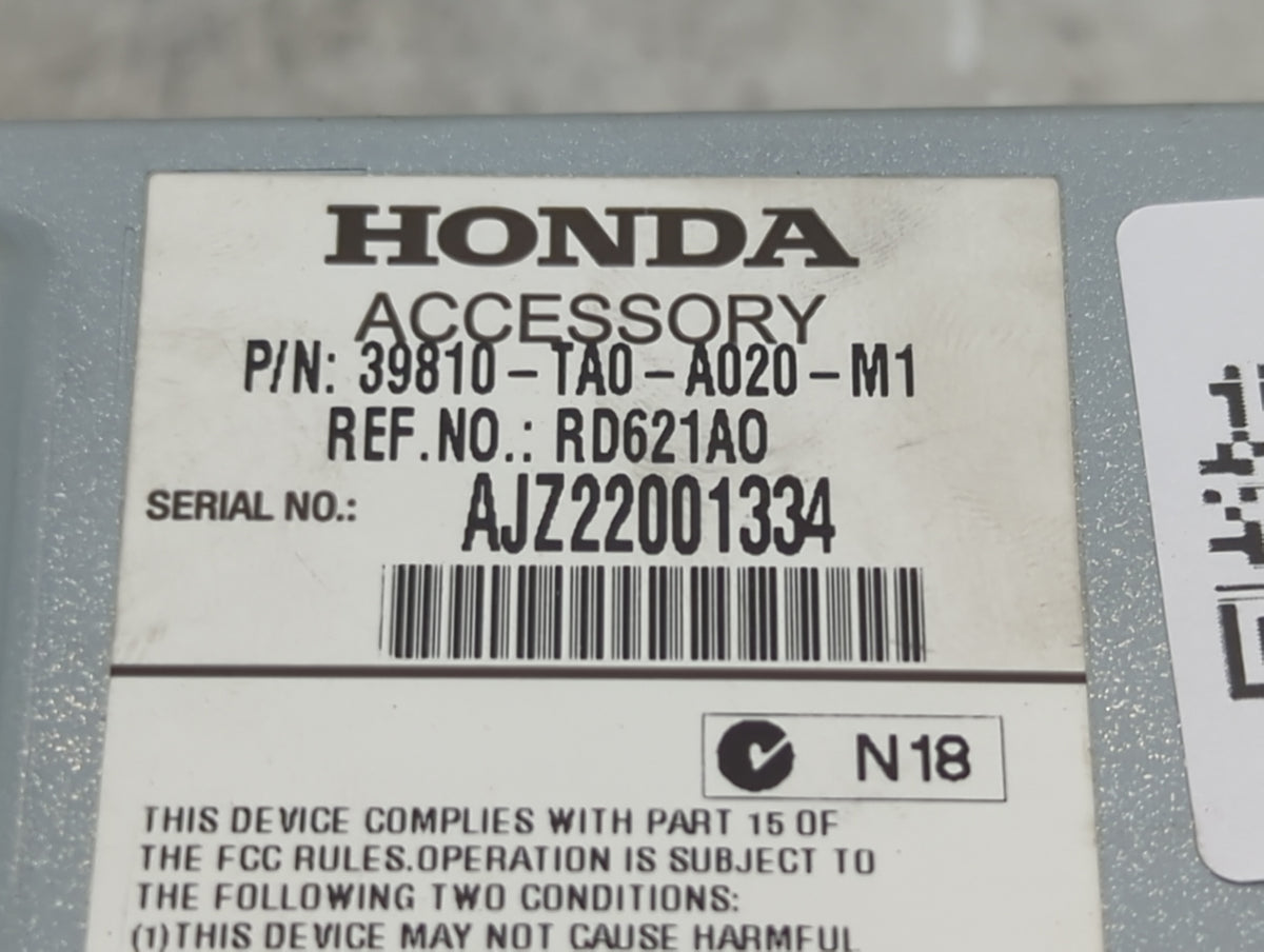 2011-2012 Honda Accord Information Radio Display Screen 1470333 - Oemusedautoparts1.com