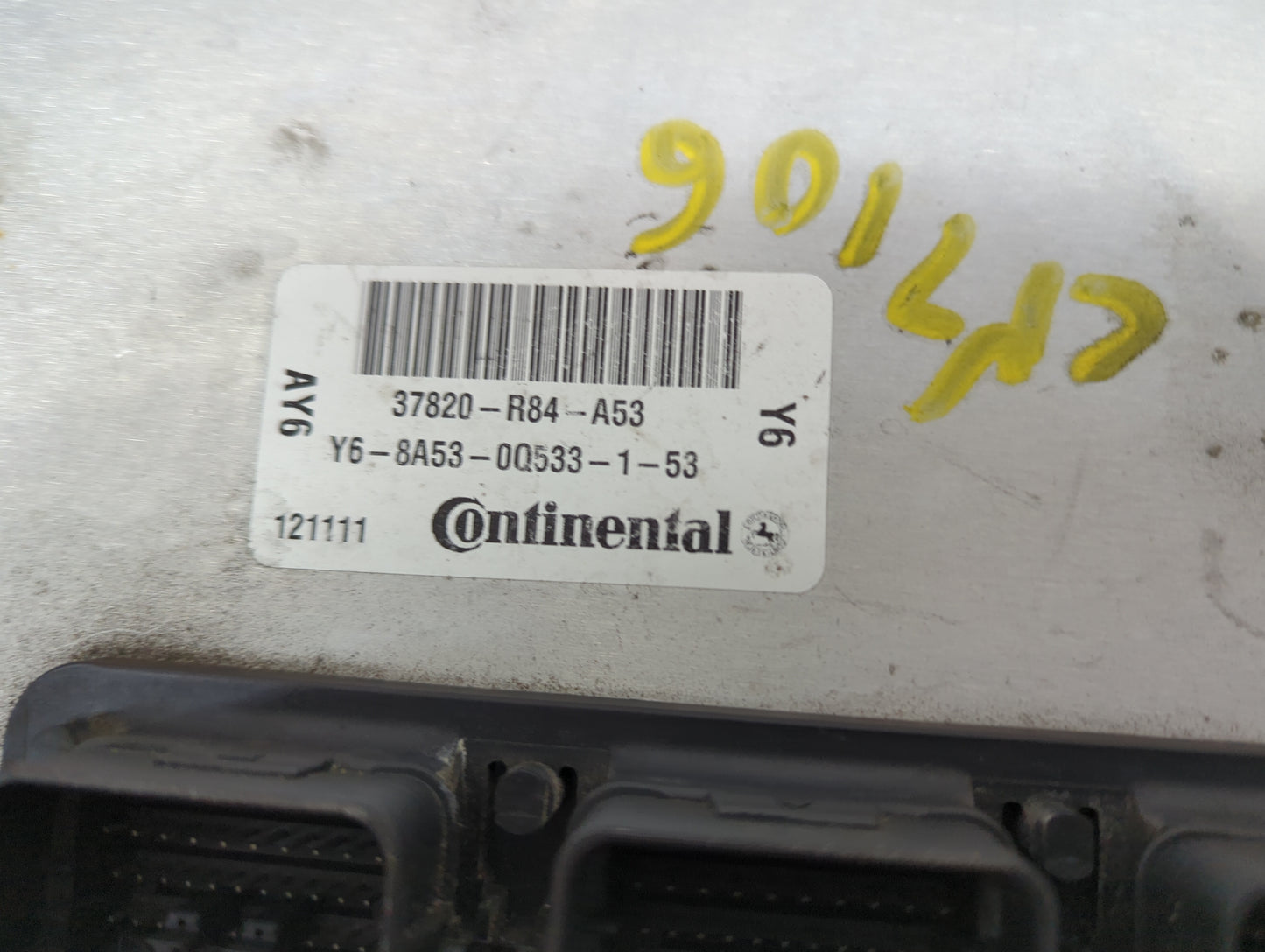 2011-2012 Honda Accord PCM Engine Control Computer ECU ECM PCU OEM P/N:37820-R84-A53 Fits Fits 2011 2012 OEM Used Auto Parts