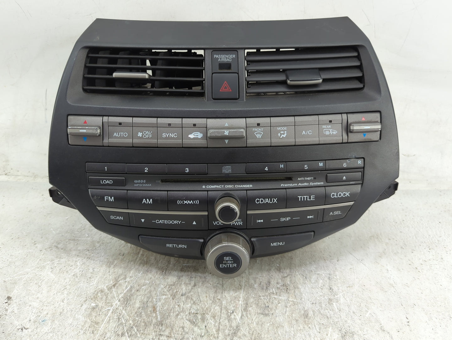 2011-2012 Honda Accord Radio AM FM Cd Player Receiver Replacement Fits Fits 2011 2012 OEM Used Auto Parts - Oemusedautoparts