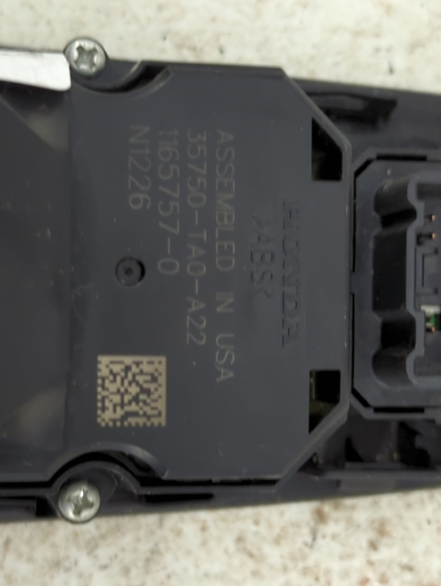 2008-2012 Honda Accord Master Power Window Switch Replacement Driver Side Left P/N:35750-TA0-A22 1657757-0 Fits OEM Used Aut