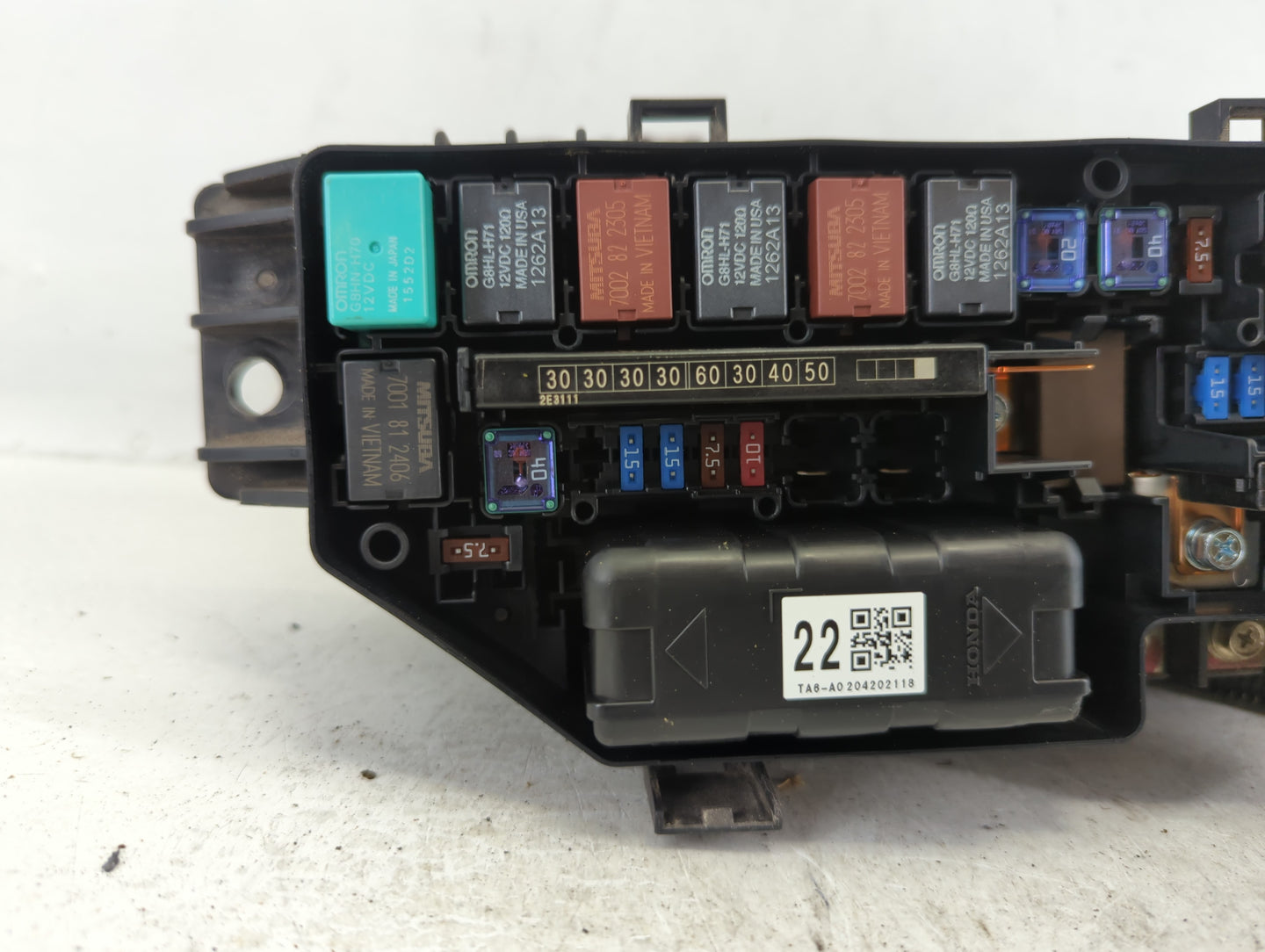 2008-2012 Honda Accord Fusebox Fuse Box Panel Relay Module P/N:74F0952E321489 01C7K1521 Fits Fits 2008 2009 2010 2011 2012 O