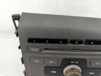 2012 Honda Civic Radio AM FM Cd Player Receiver Replacement P/N:39100-TR0-A315-M1 Fits OEM Used Auto Parts - Oemusedautopart