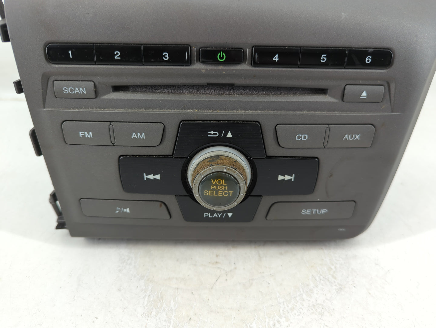 2012 Honda Civic Radio AM FM Cd Player Receiver Replacement P/N:39100-TR0-A315-M1 Fits OEM Used Auto Parts - Oemusedautopart