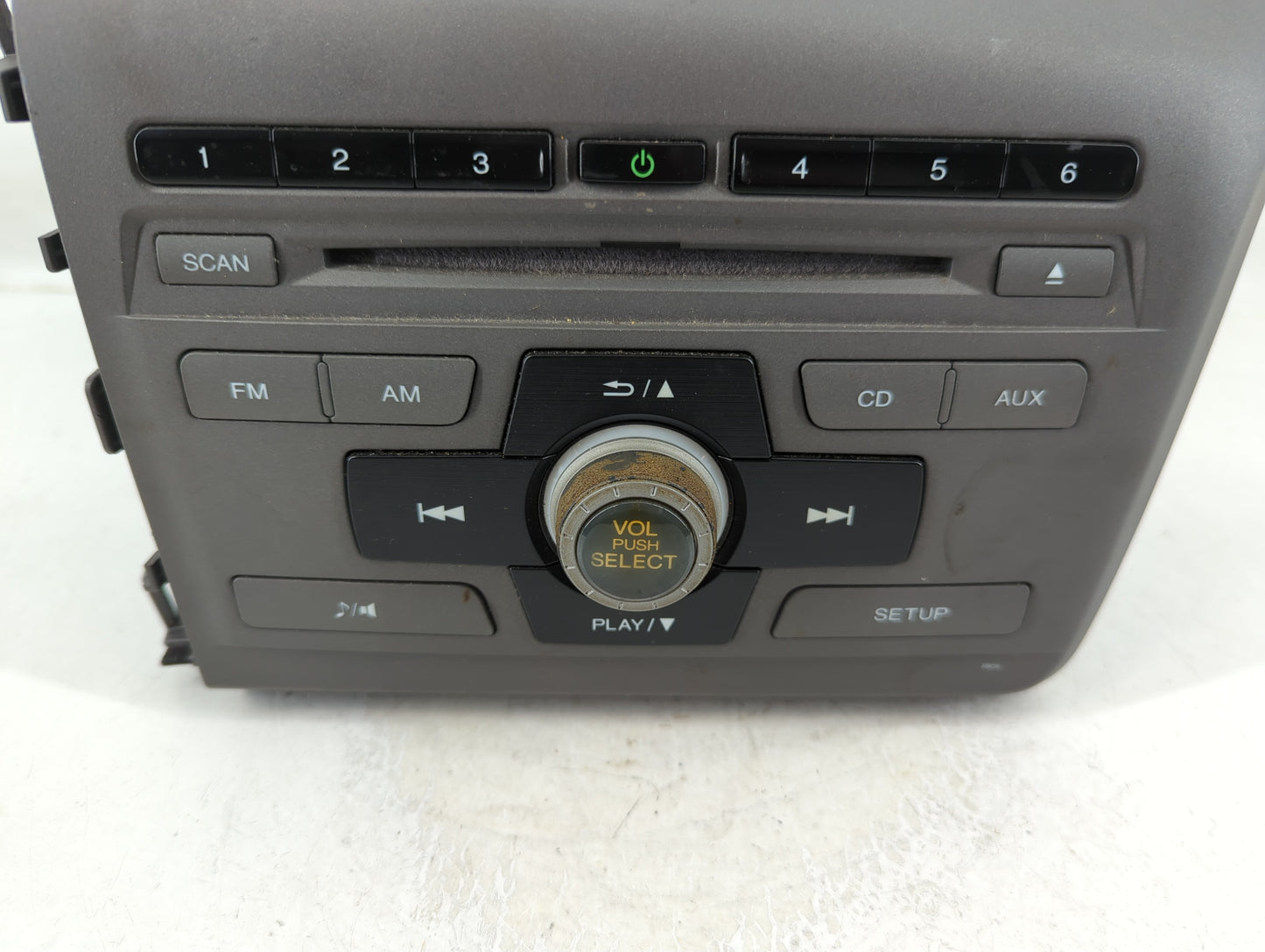 2012 Honda Civic Radio AM FM Cd Player Receiver Replacement P/N:39100-TR0-A315-M1 Fits OEM Used Auto Parts - Oemusedautopart