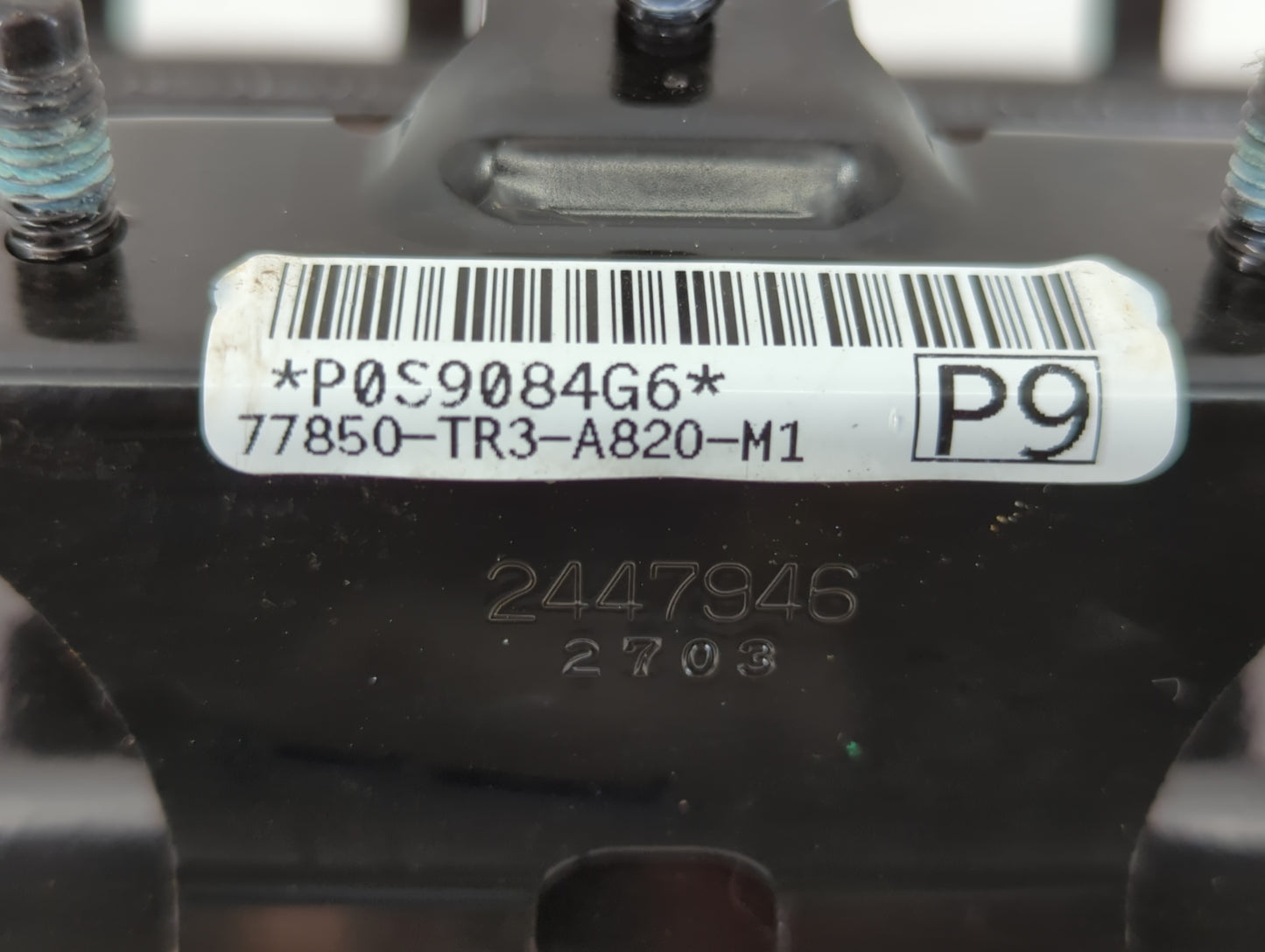 2012 Honda Civic Air Bag Passenger Right Dashboard OEM P/N:77850-TR3-A820-M1 Fits OEM Used Auto Parts - Oemusedautoparts1.co