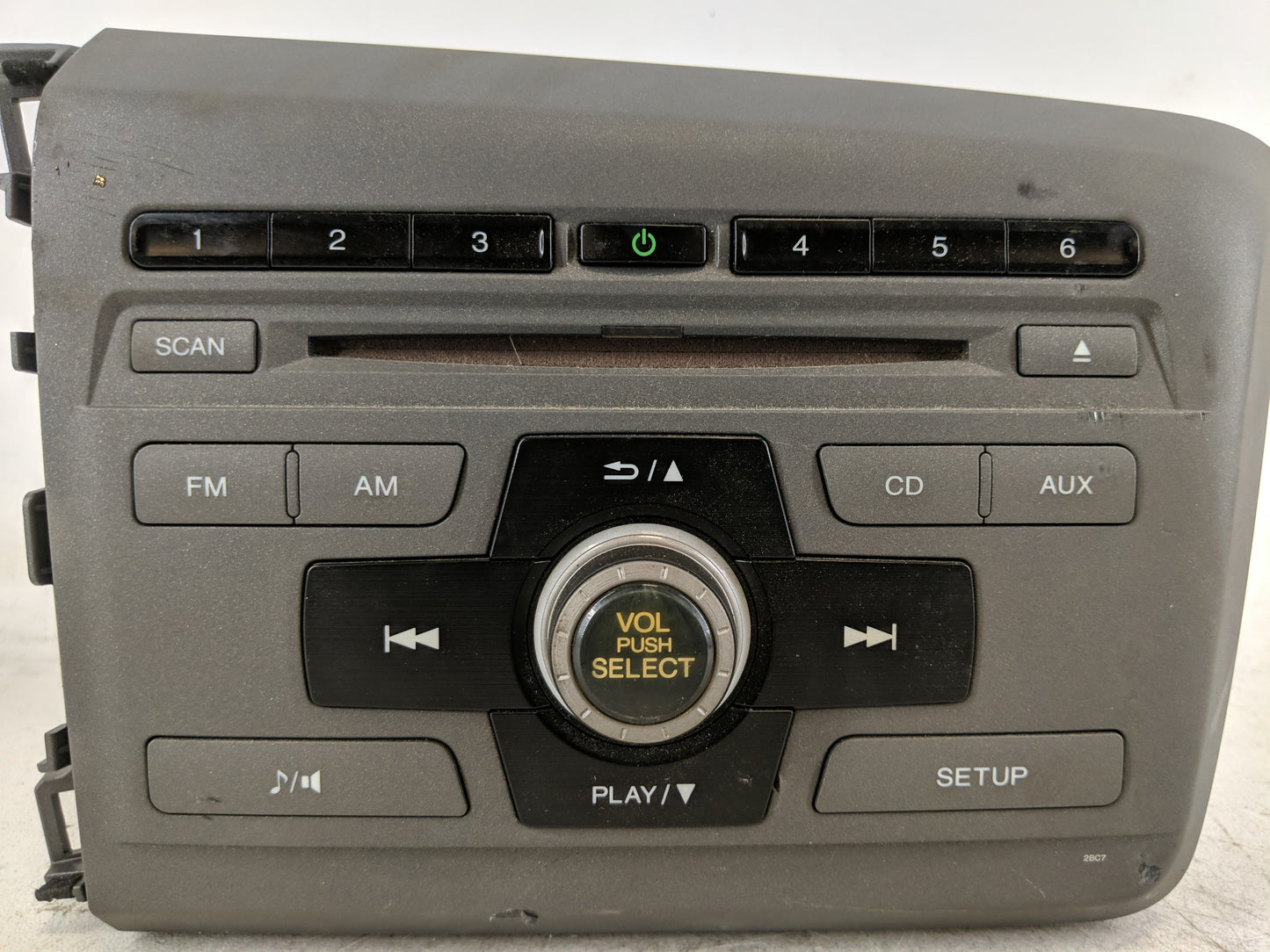 2012 Honda Civic Radio AM FM Cd Player Receiver Replacement P/N:39100-TS8-A313-M1 Fits OEM Used Auto Parts - Oemusedautopart