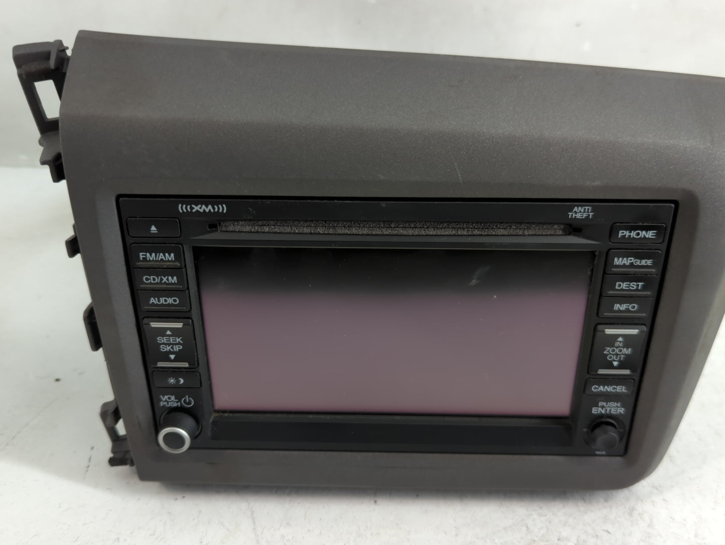 2012 Honda Civic Radio AM FM Cd Player Receiver Replacement P/N:39540-TR2-A02 Fits OEM Used Auto Parts - Oemusedautoparts1.c