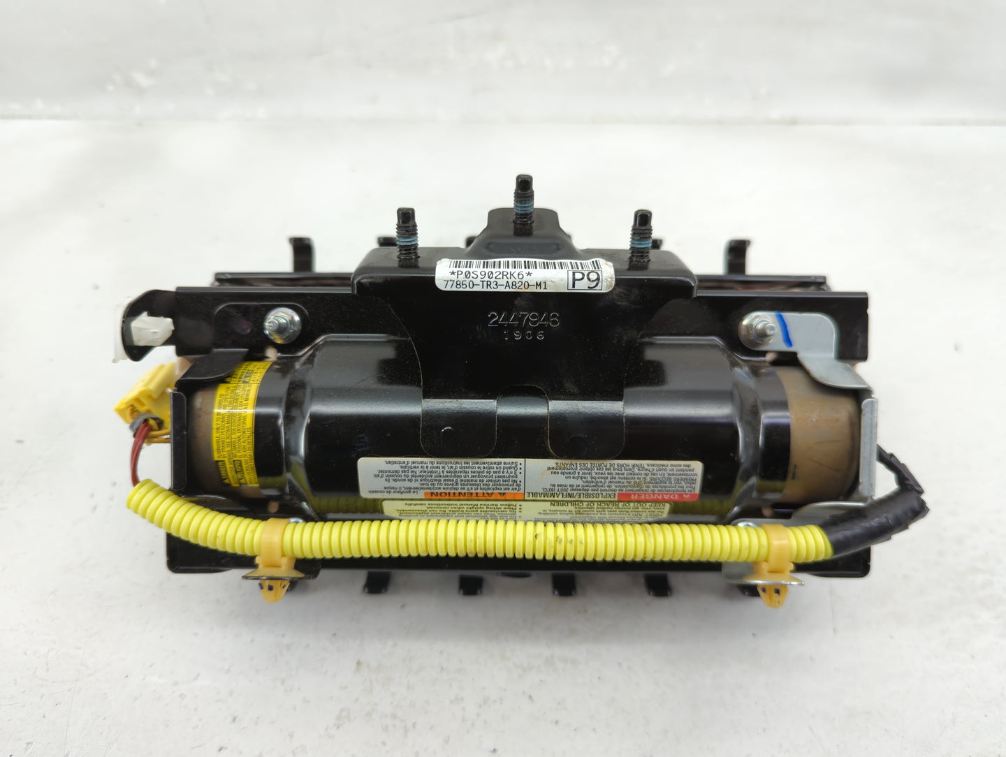 2012 Honda Civic Air Bag Passenger Right Dashboard OEM P/N:77820TR3A20ZA Fits OEM Used Auto Parts - Oemusedautoparts1.com
