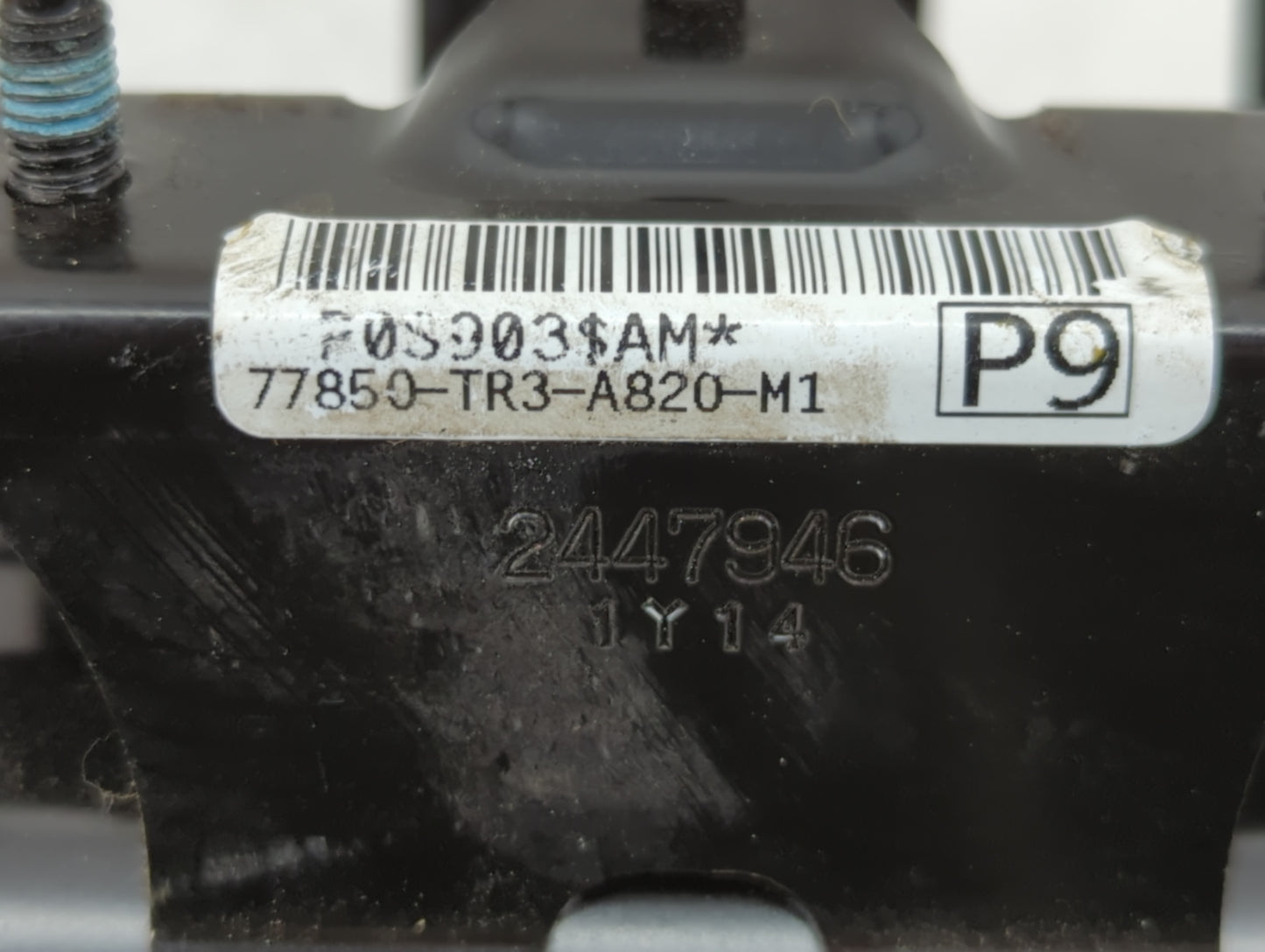 2012 Honda Civic Air Bag Passenger Right Dashboard OEM P/N:77820-TR3-A20ZA Fits OEM Used Auto Parts - Oemusedautoparts1.com