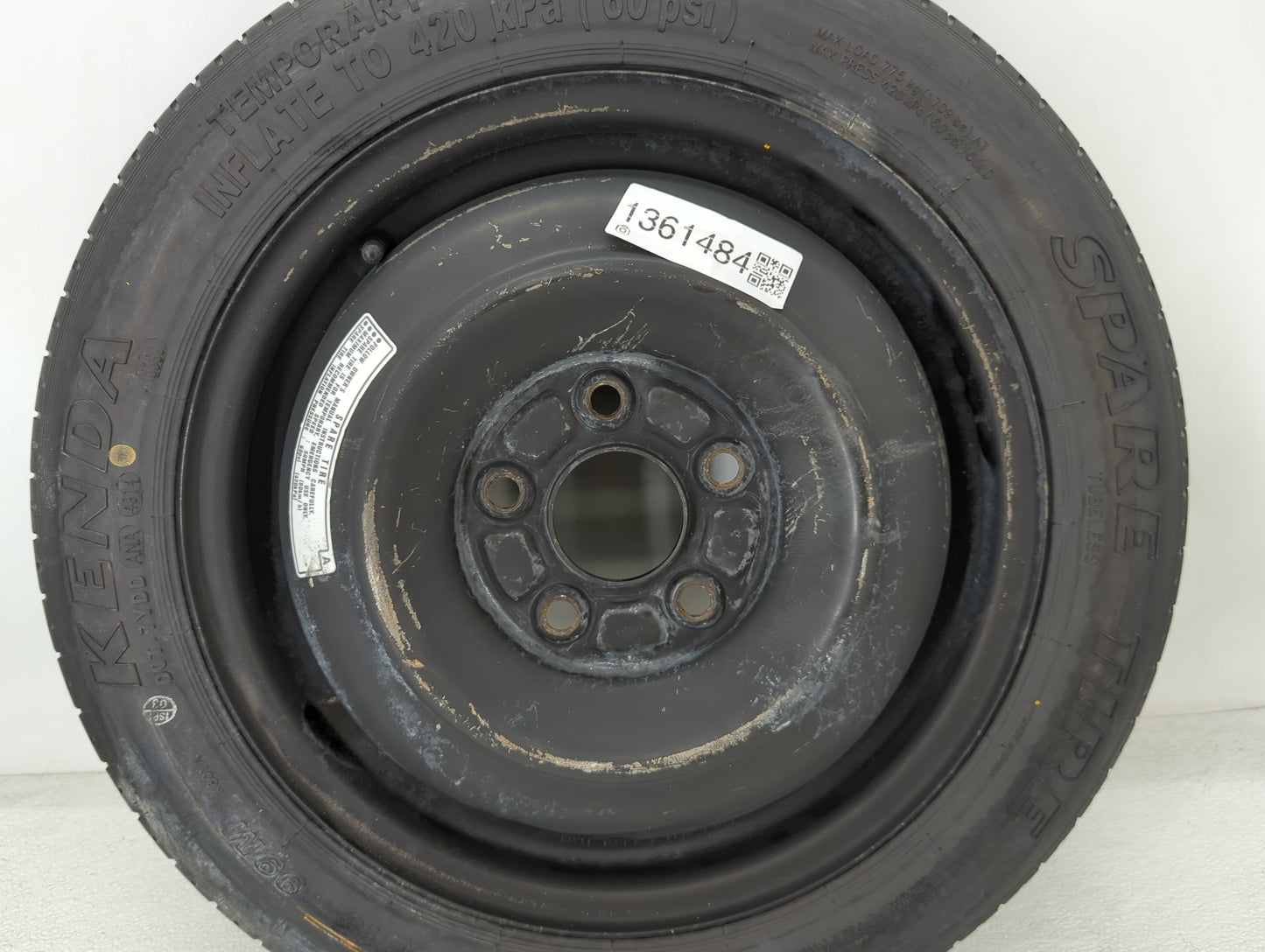 2012-2015 Honda Civic Spare Donut Tire Wheel Rim Oem 1361484 - Oemusedautoparts1.com