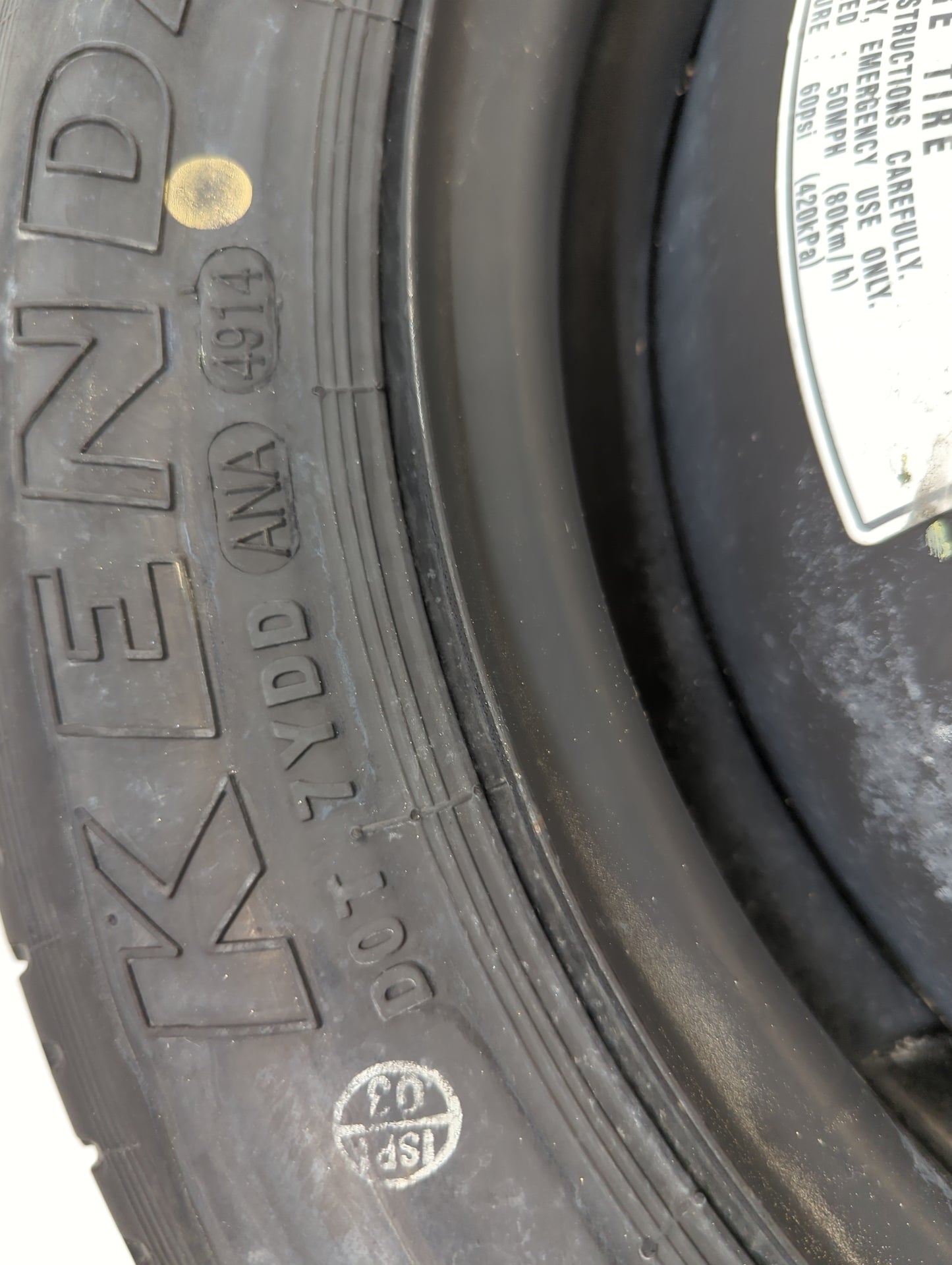 2012-2015 Honda Civic Spare Donut Tire Wheel Rim Oem - Oemusedautoparts1.com