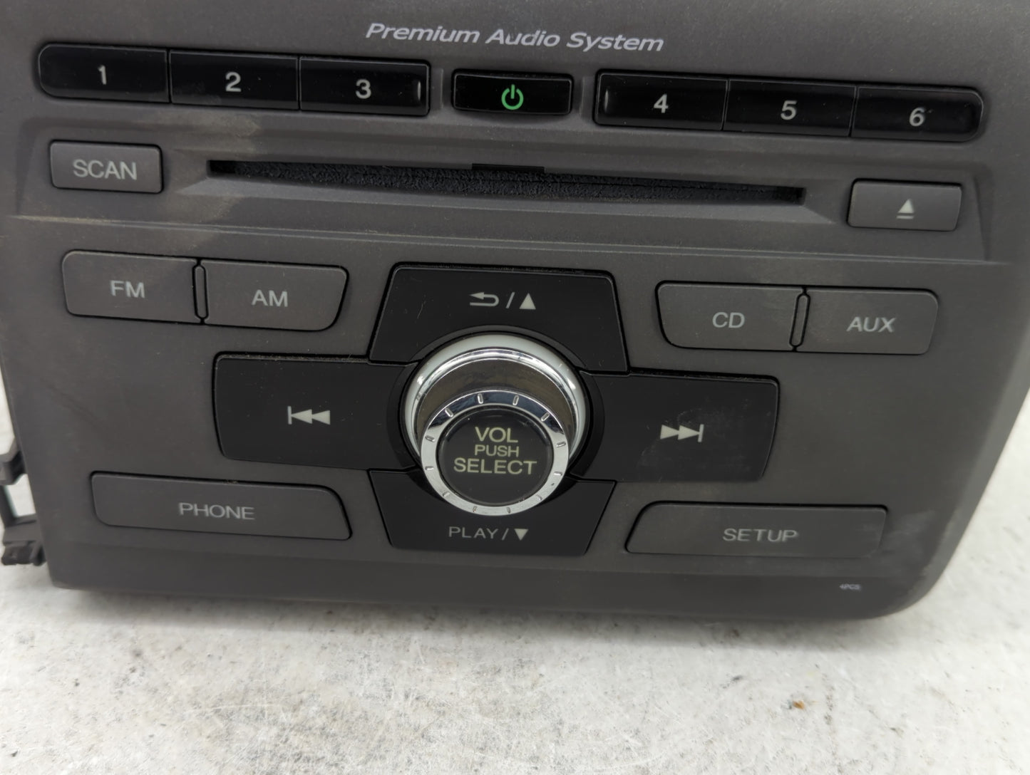 2012 Honda Civic Radio AM FM Cd Player Receiver Replacement P/N:39100-TR0-A91 Fits OEM Used Auto Parts - Oemusedautoparts1.c