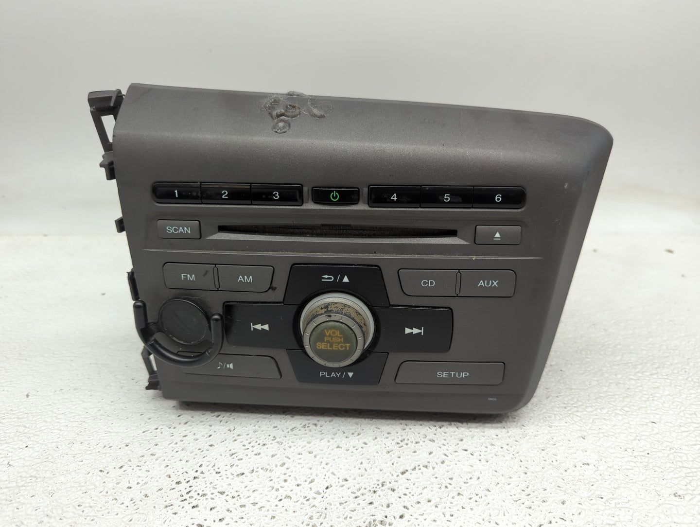 2012 Honda Civic Radio AM FM Cd Player Receiver Replacement P/N:39100-TR0-A315-M1 Fits OEM Used Auto Parts - Oemusedautopart