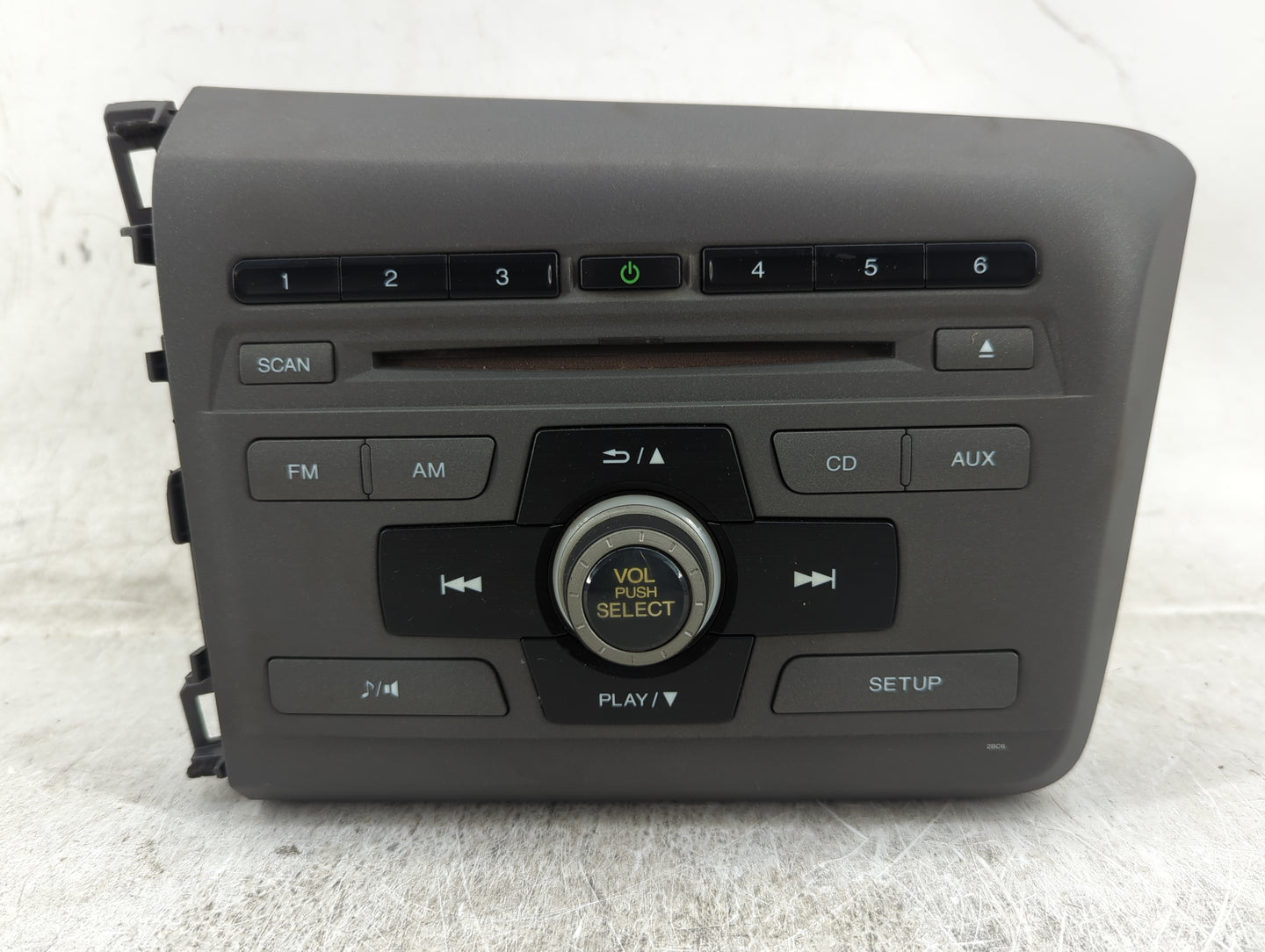 2012 Honda Civic Radio AM FM Cd Player Receiver Replacement P/N:39100-TR0-A314-M1 MF641AC Fits OEM Used Auto Parts - Oemused