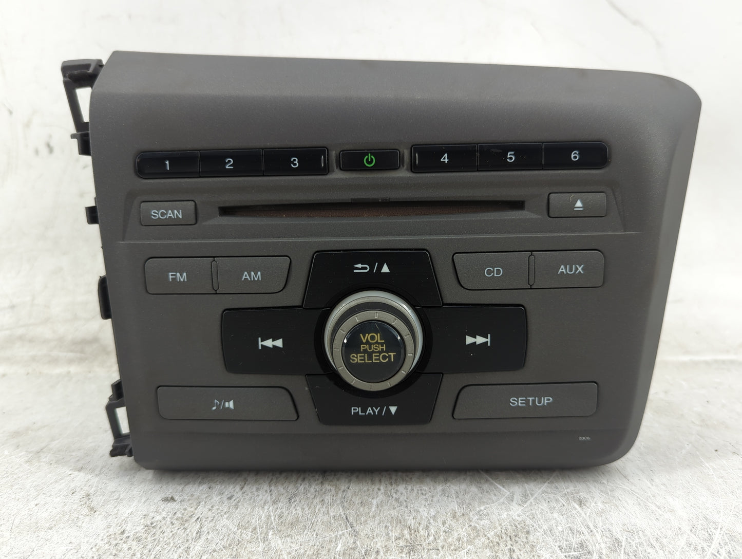 2012 Honda Civic Radio AM FM Cd Player Receiver Replacement P/N:39100-TR0-A314-M1 MF641AC Fits OEM Used Auto Parts - Oemused
