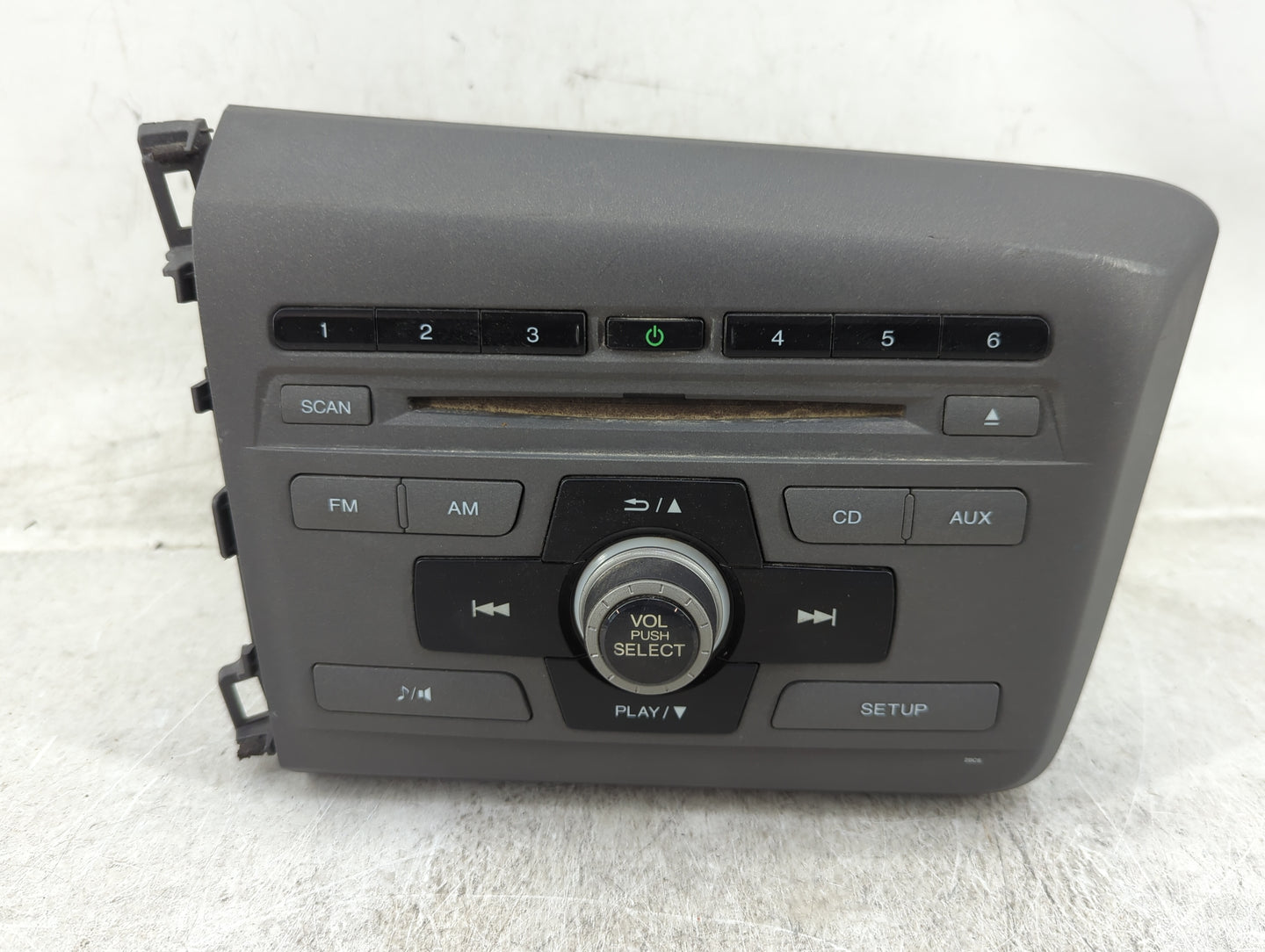 2012 Honda Civic Radio AM FM Cd Player Receiver Replacement P/N:39100-TR0-A314-M1 Fits OEM Used Auto Parts - Oemusedautopart