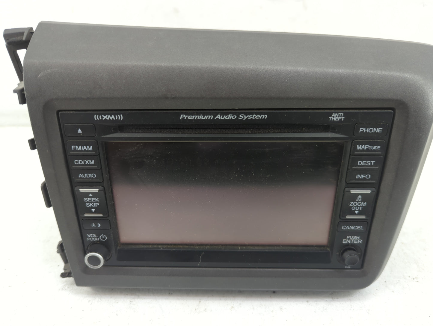 2012-2012 Honda Civic Information Display Screen 1440899 - Oemusedautoparts1.com