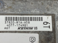 2012-2013 Honda Civic PCM Engine Control Computer ECU ECM PCU OEM P/N:37820-R1A-A58 Fits Fits 2012 2013 OEM Used Auto Parts 