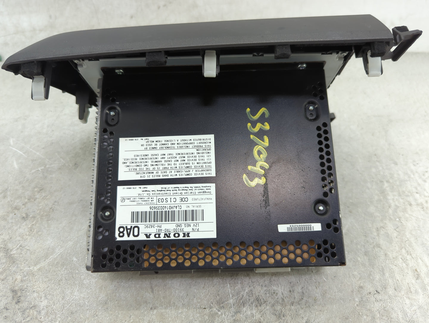 2012 Honda Civic Radio AM FM Cd Player Receiver Replacement P/N:39100-TR0-A81 Fits OEM Used Auto Parts - Oemusedautoparts1.c