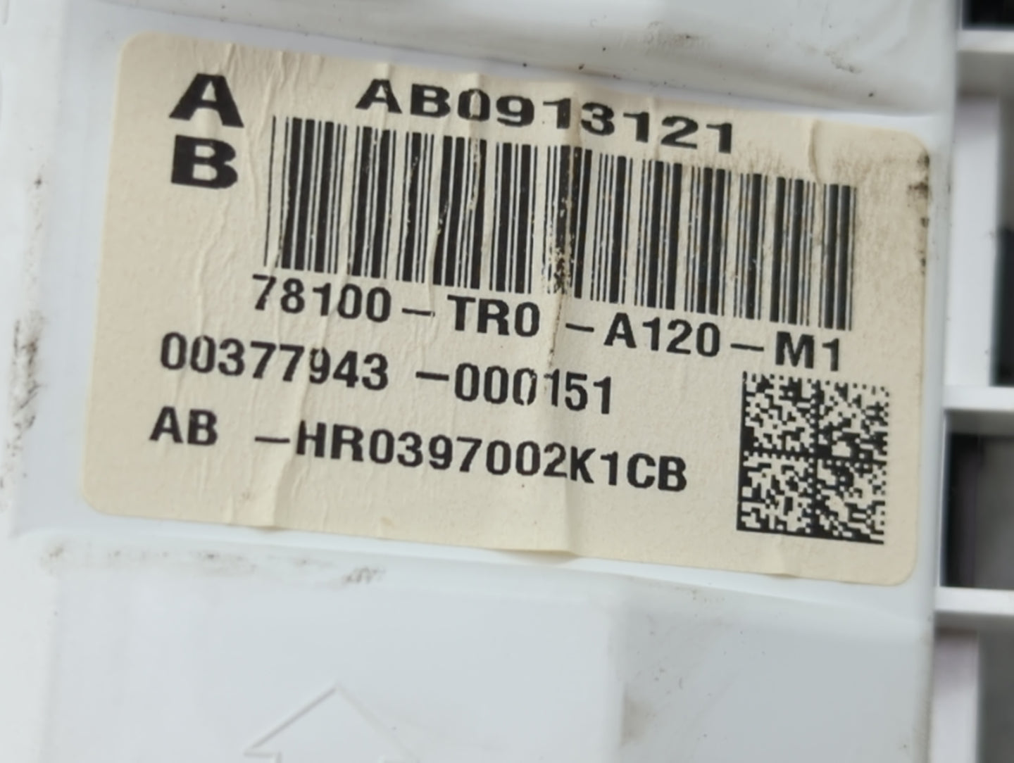 2012-2015 Honda Civic Instrument Cluster Speedometer Gauges P/N:78100-TR0-A120-M1 HR0397002K1CB Miles:137K Fits OEM Used Aut
