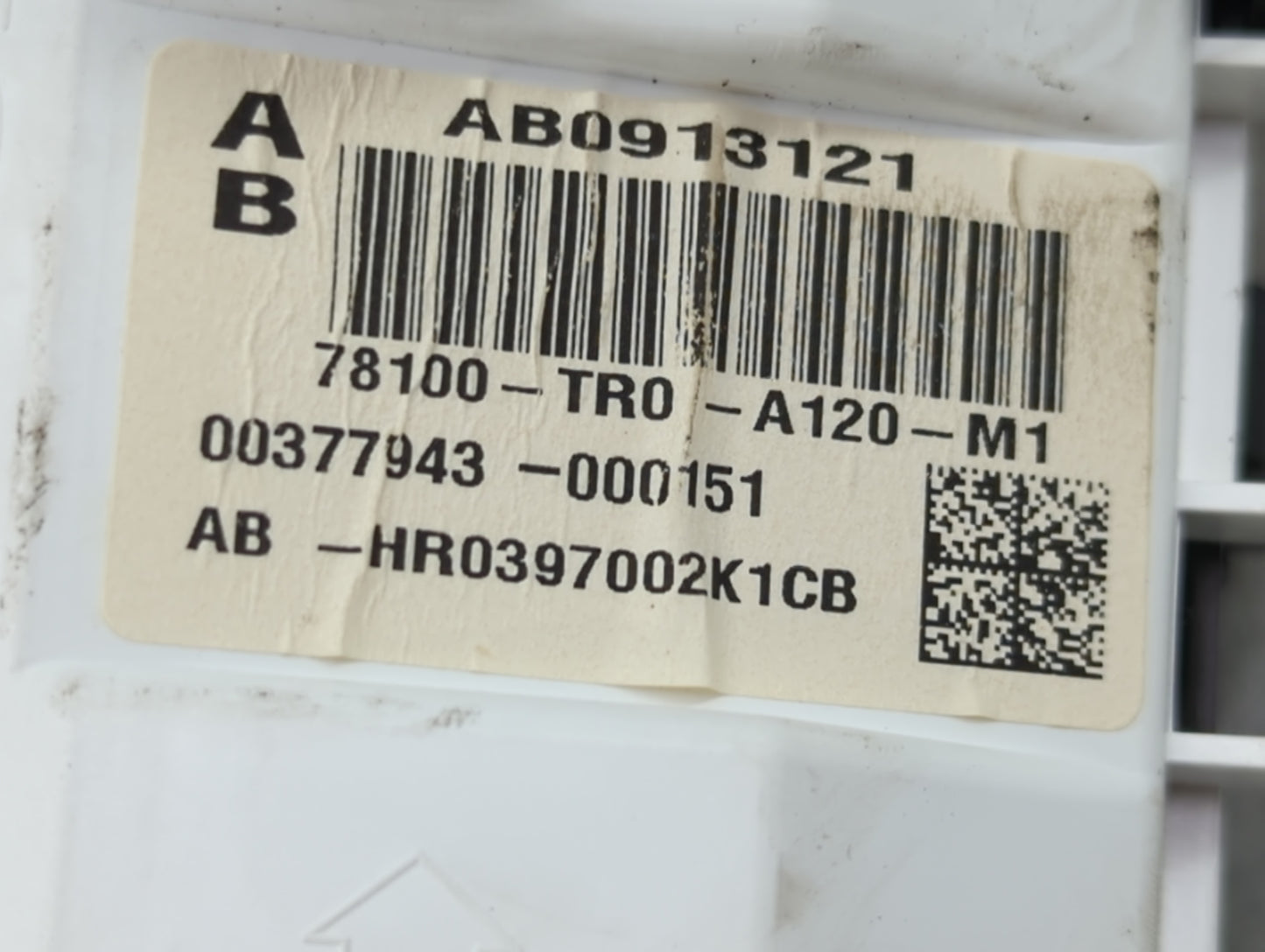 2012-2015 Honda Civic Instrument Cluster Speedometer Gauges P/N:78100-TR0-A120-M1 HR0397002K1CB Miles:137K Fits OEM Used Aut