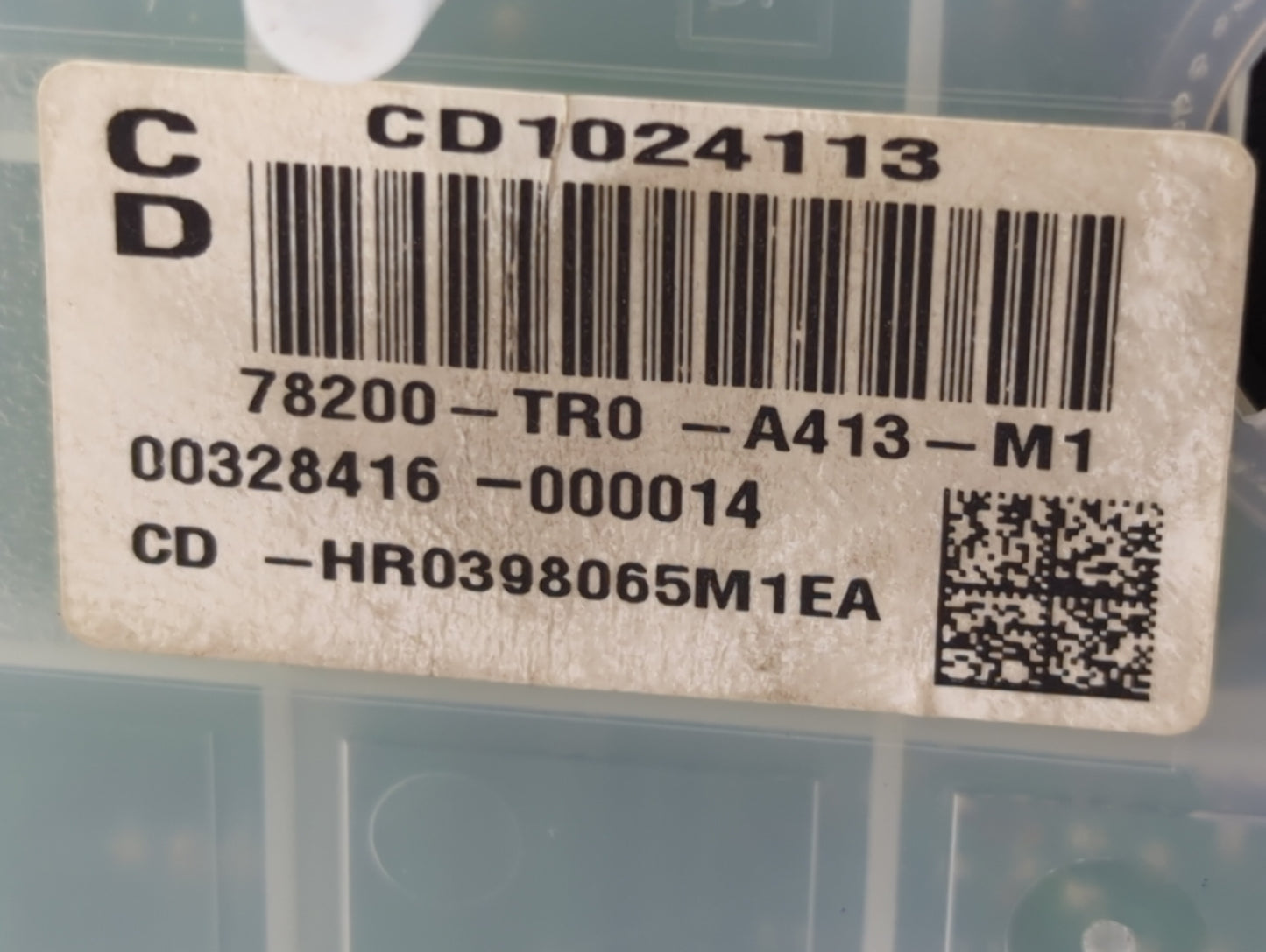 2012-2015 Honda Civic Instrument Cluster Speedometer Gauges P/N:78200-TR0-A413-M1 CD1024113 Miles:92K Fits OEM Used Auto Par