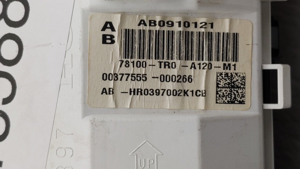 2012-2015 Honda Civic Instrument Cluster Speedometer Gauges P/N:78260-TR0-A132-M1 78200-TR3-A212-M1 Fits Fits 2012 2013 2014