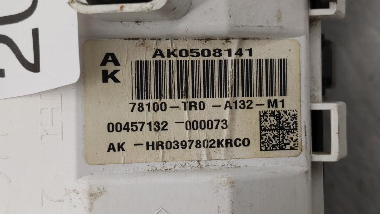 2012-2015 Honda Civic Instrument Cluster Speedometer Gauges P/N:78260-TR0-A132-M1 78200-TR3-A212-M1 Fits Fits 2012 2013 2014