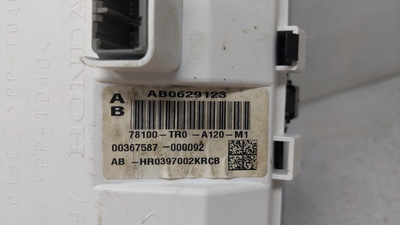 2012-2015 Honda Civic Instrument Cluster Speedometer Gauges P/N:78260-TR0-A132-M1 78200-TR3-A212-M1 Fits Fits 2012 2013 2014