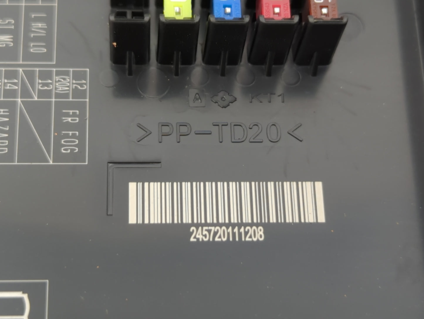 2012-2015 Honda Civic Fusebox Fuse Box Panel Relay Module P/N:PP-TD20 245720111208 Fits Fits 2012 2013 2014 2015 OEM Used Au